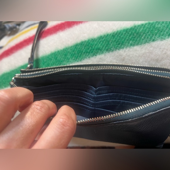 Coach Blue Leather Women's Wallet - Picture 8 of 8